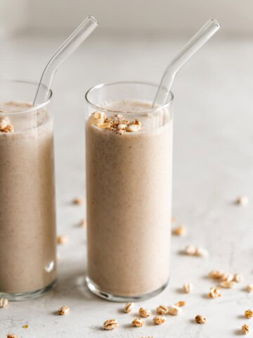 cuban milkshake in a tall glass