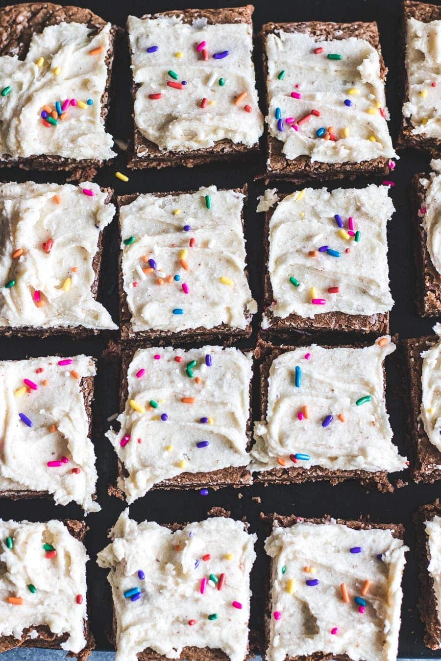 Bourbon Brownies with Brown Butter Frosting. Fluffy, chocolate brownies spiked with bourbon then topped with a creamy brown butter frosting that is TO DIE FOR!