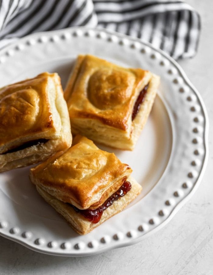 Cuban pastries filled with guava paste and cream cheese