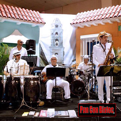 Maestro Bobby Ramirez & Pan Con Bistec performed at the annual Cuban Nostalgia Festival in Miami. A very special guest, Grammy winning musician and producer, Marlow Rosado, performed with Pan Con Bistec.